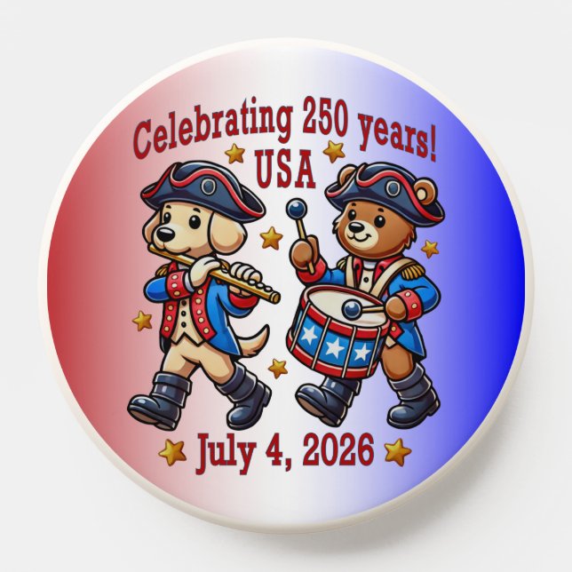 USA 250th Anniversary Souvenir - Patriotic  PopSocket (Popsocket)