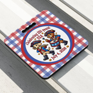 USA 250th Anniversary Souvenir - Patriotic Seat Cushion