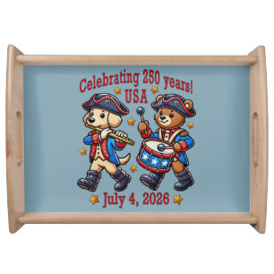 USA 250th Anniversary Souvenir - Patriotic  Serving Tray