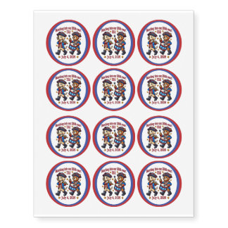 USA 250th Anniversary Souvenir - Patriotic  Temporary Tattoos