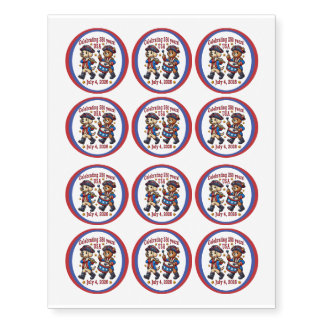 USA 250th Anniversary Souvenir - Patriotic  Temporary Tattoos