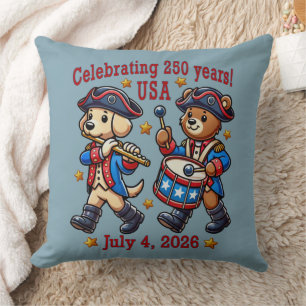 USA 250th Anniversary Souvenir - Patriotic  Throw Pillow