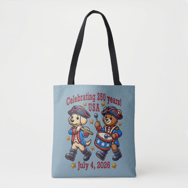 USA 250th Anniversary Souvenir - Patriotic  Tote Bag (Front)