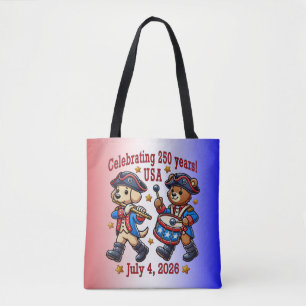 USA 250th Anniversary Souvenir - Patriotic Tote Bag