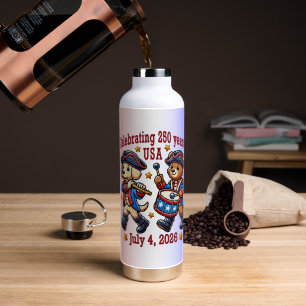 USA 250th Anniversary Souvenir - Patriotic Water Bottle