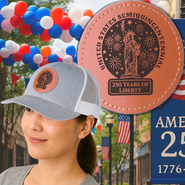 USA 250th Anniversary Statue of Liberty  Leather Patch Hat (Creator Uploaded)