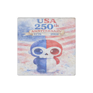 USA 250th Anniversary Stone Magnet