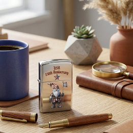 USA 250th Anniversary Theme Patriotic Dress Gnome Zippo Lighter