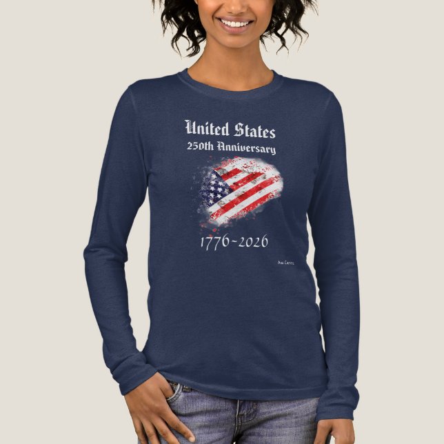 USA 250th Anniversary  Tri-Blend Shirt (Front)