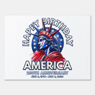 USA 250th Birthday America Celebration Souvenir Sign
