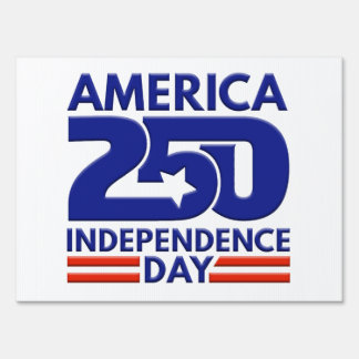 USA 250th Birthday America Celebration Souvenir Sign
