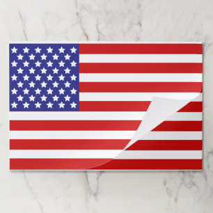 USA 250th Birthday American Flag Party Paper Pad