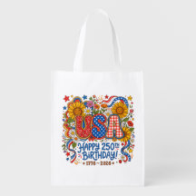 USA 250th Birthday Sunflower Graphic