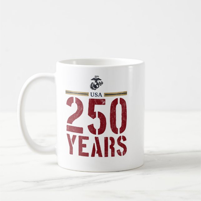 USA 250th Years Marine Corps Eagle Coffee Mug (Left)