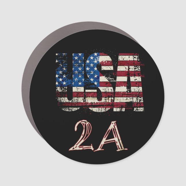 USA 2A CAR MAGNET (Front)