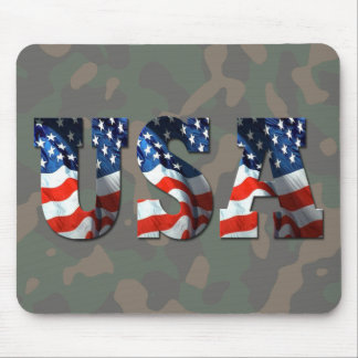 USA 3-D Camo-Military Support by SKO Mouse Pad