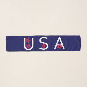USA 4 Stars Patriotic Summer Women's Soccer Scarf