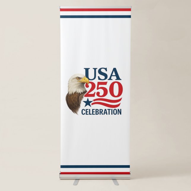 USA/4th of July 250th celebration Retractable Banner (Front)