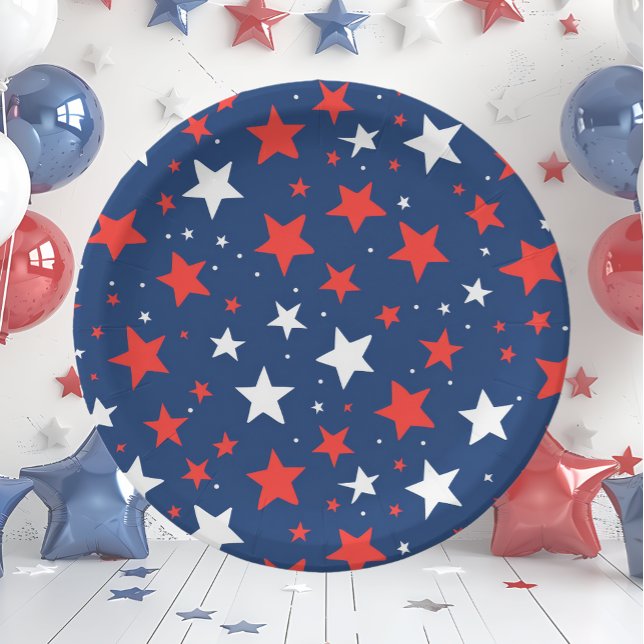 USA 4th of July Paper Plates (Creator Uploaded)