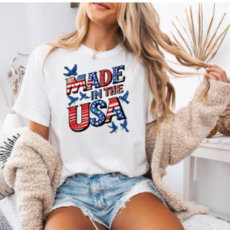 USA 4th of July Shirt, Patriotic Gift for Her  T-Shirt