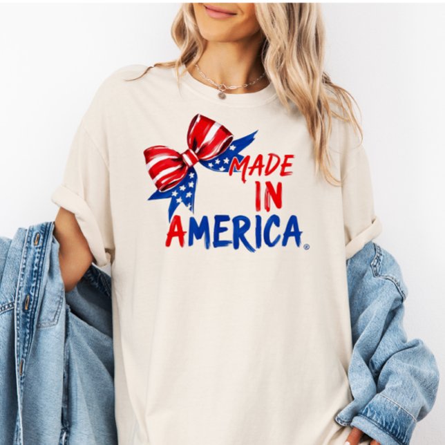 USA 4th of July Shirt, Patriotic Gift for Her  T-Shirt (Creator Uploaded)