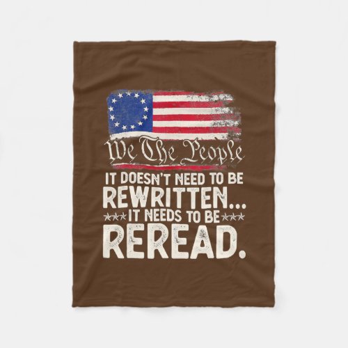 Usa 4th Of July We The People 1776 It Needs To Be Fleece Blanket