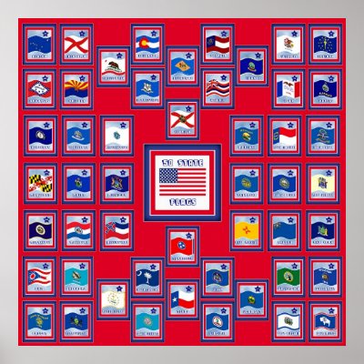 All 50 States Flags