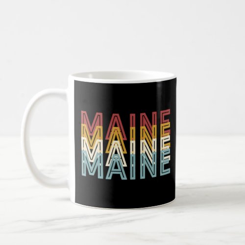 Usa 70S State Maine  Coffee Mug