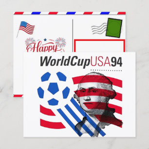 USA 94 World Cup Legacy & 4th of July 2026 Soccer Holiday Postcard