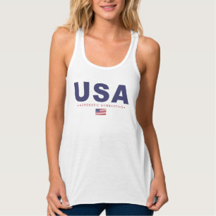USA Acrobatic Gymnastics Flowy Racerback Tank Top