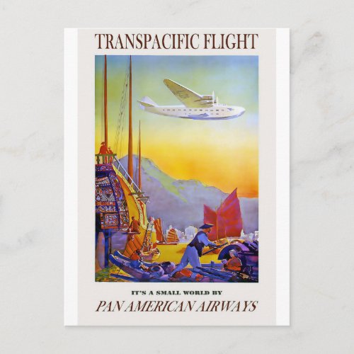 USA Airway Vintage Travel Postcard