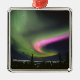 USA, Alaska, Chena Hot Springs. Aurora 2 Metal Ornament