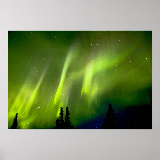 USA, Alaska, Chena Hot Springs. Aurora 3 Poster (Front)
