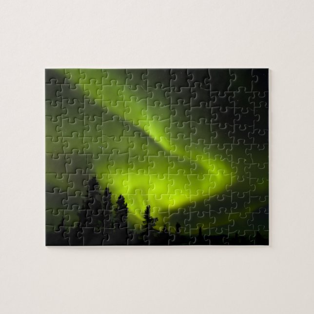 USA, Alaska, Chena Hot Springs. Aurora Borealis 2 Jigsaw Puzzle (Horizontal)