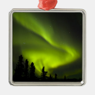 USA, Alaska, Chena Hot Springs. Aurora Borealis 2 Metal Ornament