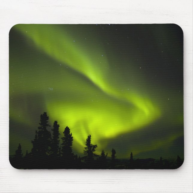 USA, Alaska, Chena Hot Springs. Aurora Borealis 2 Mouse Pad (Front)