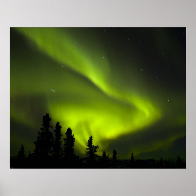 USA, Alaska, Chena Hot Springs. Aurora Borealis 2 Poster (Front)