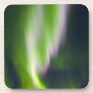 USA, Alaska, Chena Hot Springs. Aurora Borealis Drink Coaster
