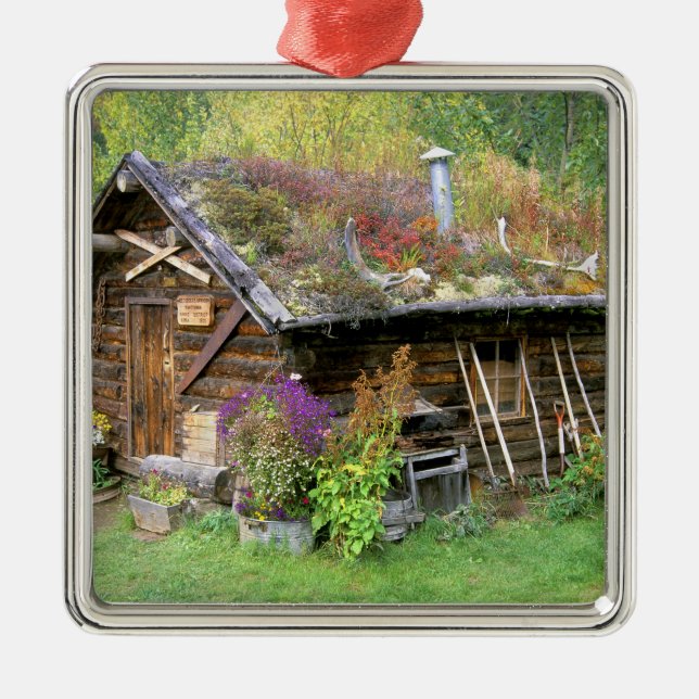 USA, Alaska, Denali National Park, Kantishna. Metal Ornament (Front)