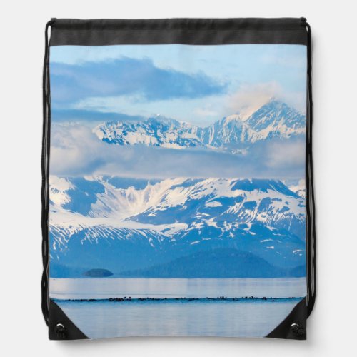 USA Alaska Glacier Bay National Park 7 Drawstring Bag