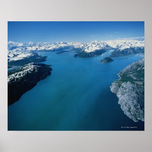 USAAlaskaGlacier Bay National Parkaerial view Poster