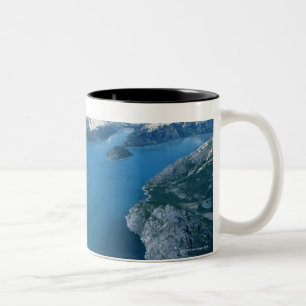 USA,Alaska,Glacier Bay National Park,aerial view Two-Tone Coffee Mug