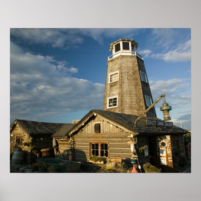 USA, ALASKA, KENAI PENINSULA, HOMER: Homer Spit Poster (Front)