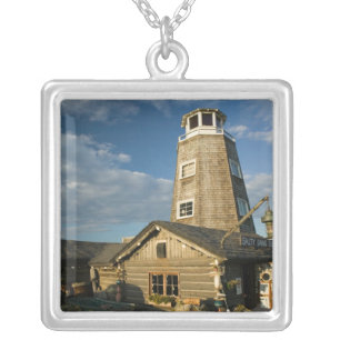 USA, ALASKA, KENAI PENINSULA, HOMER: Homer Spit Silver Plated Necklace