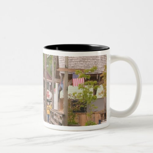 USA Alaska Ketchikan Creek Street downtown Two_Tone Coffee Mug