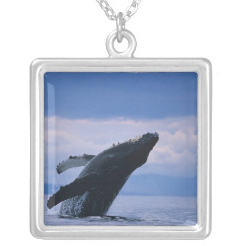 USA Alaska Tongass National Forest Humpback Silver Plated Necklace