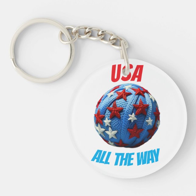 USA All The Way Keychain (Front)