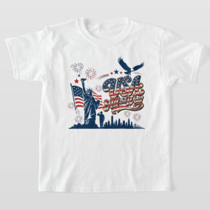USA All the Way – Patriotic Independence Day T-Shirt