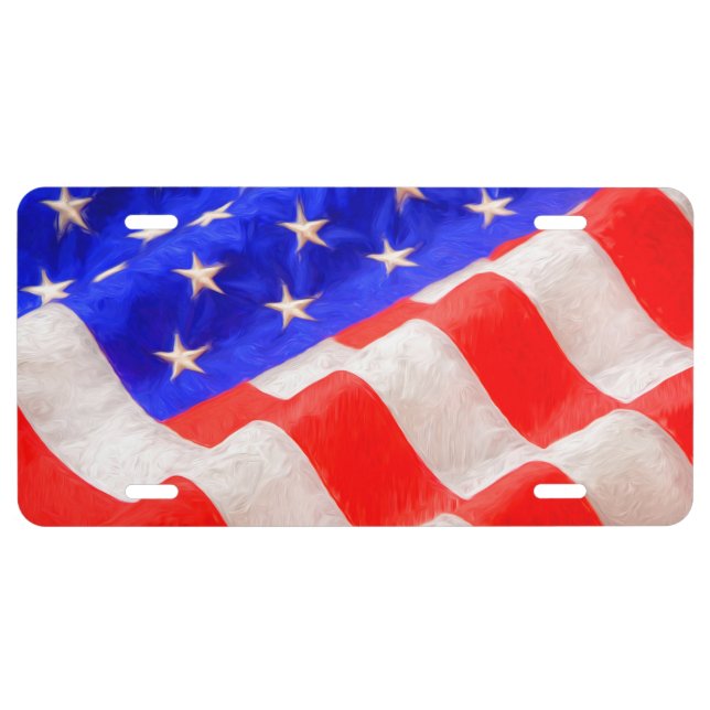 USA Aluminum License Plate (Front)