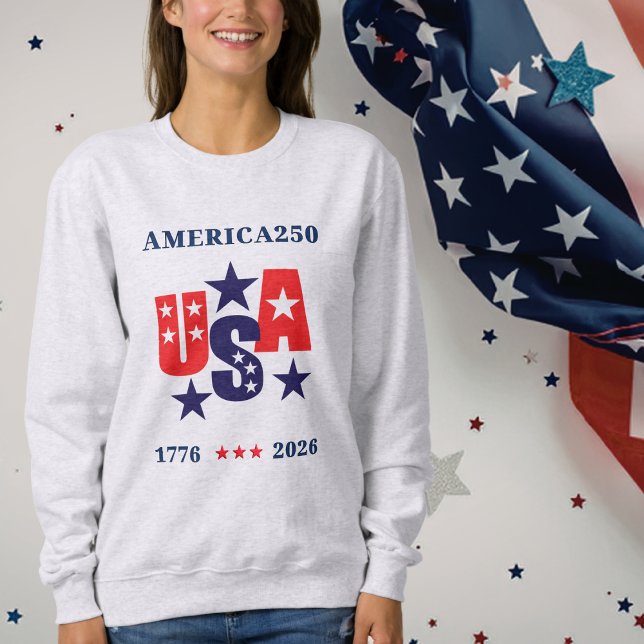 USA America250 Independence Day Sweatshirt (USA America250 Independence Day Sweatshirt)